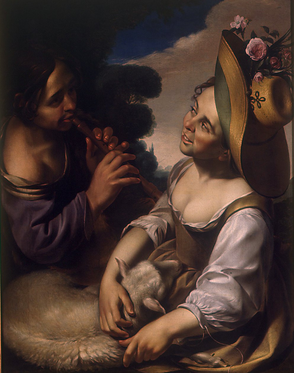 Zábava pastýřů, první polovina 17. století. od Wouter Pietersz. Crabeth the Younger
