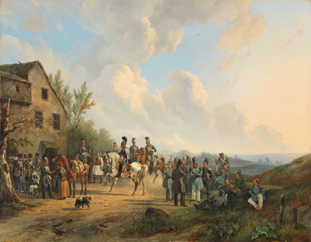 Scéna z desetidenního tažení proti belgickému povstání, srpen 1831 od Wouter  Verschuur