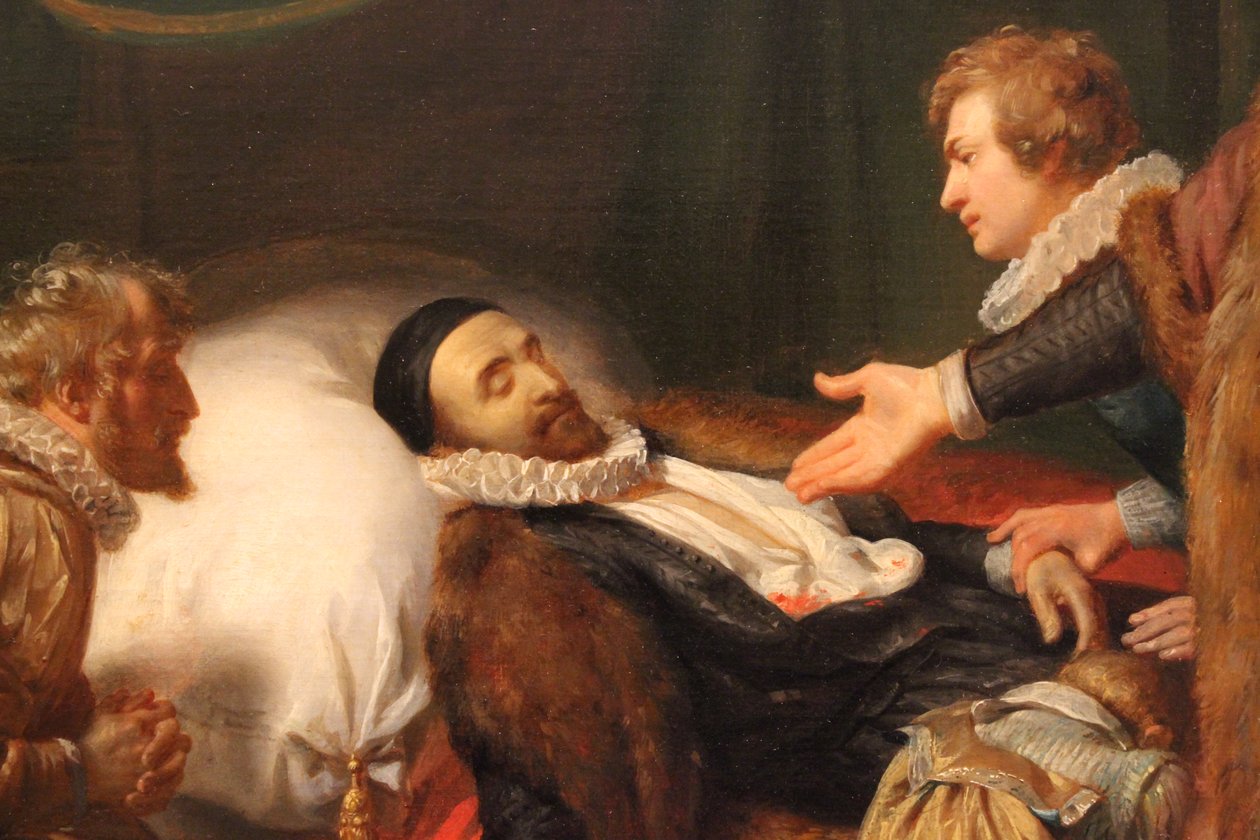 Smrtelné lůžko Williama Oranžského od Woutherus Mol