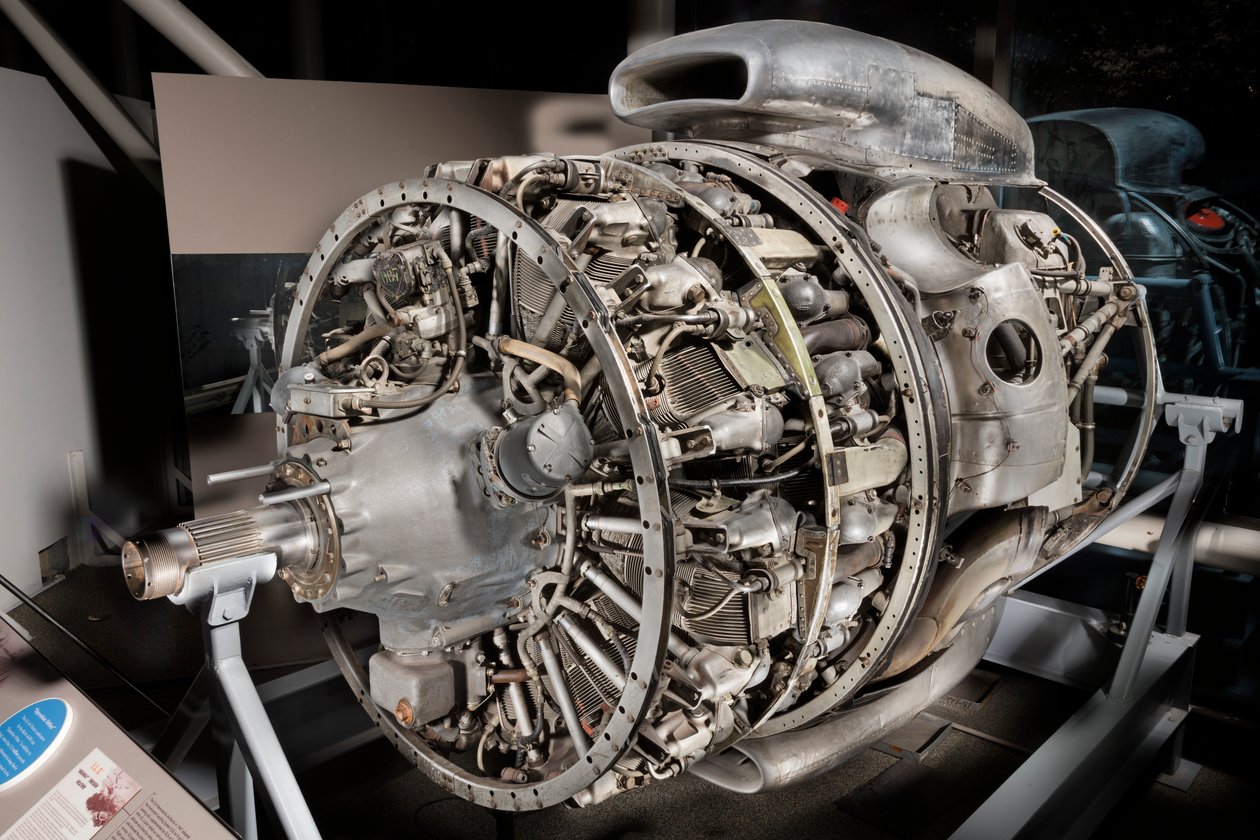 Wright Turbo-Cyclone 18R-3350-TC 972TC18DA2, 2-řadý, hvězdicový motor, 1952. od Wright Aeronautical