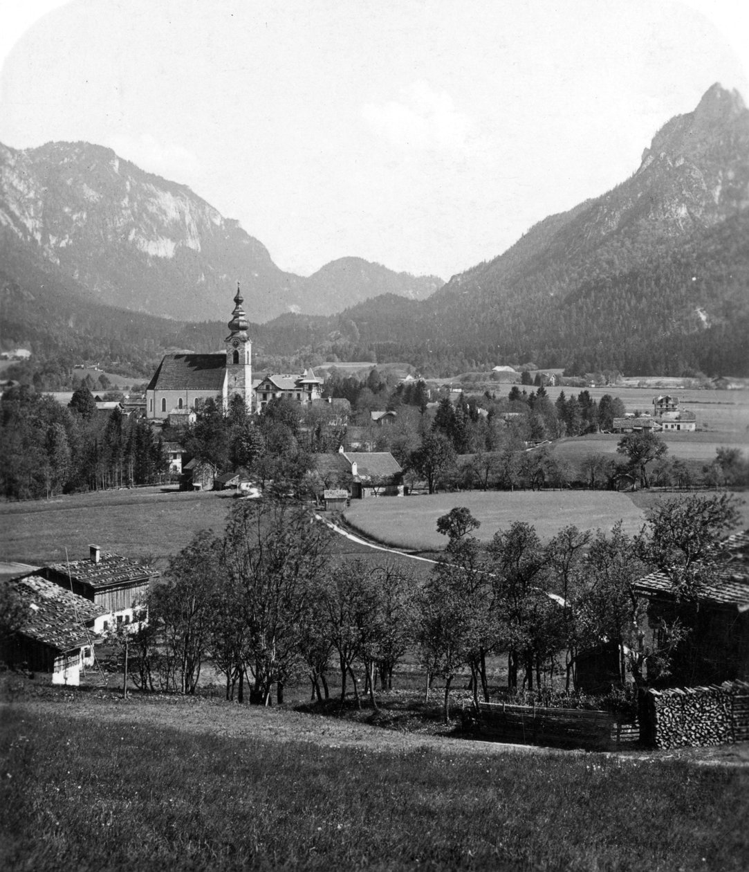 Bad Reichenhall a Grossgmain, Německo a Rakousko, 1900. od Wurthle and Sons