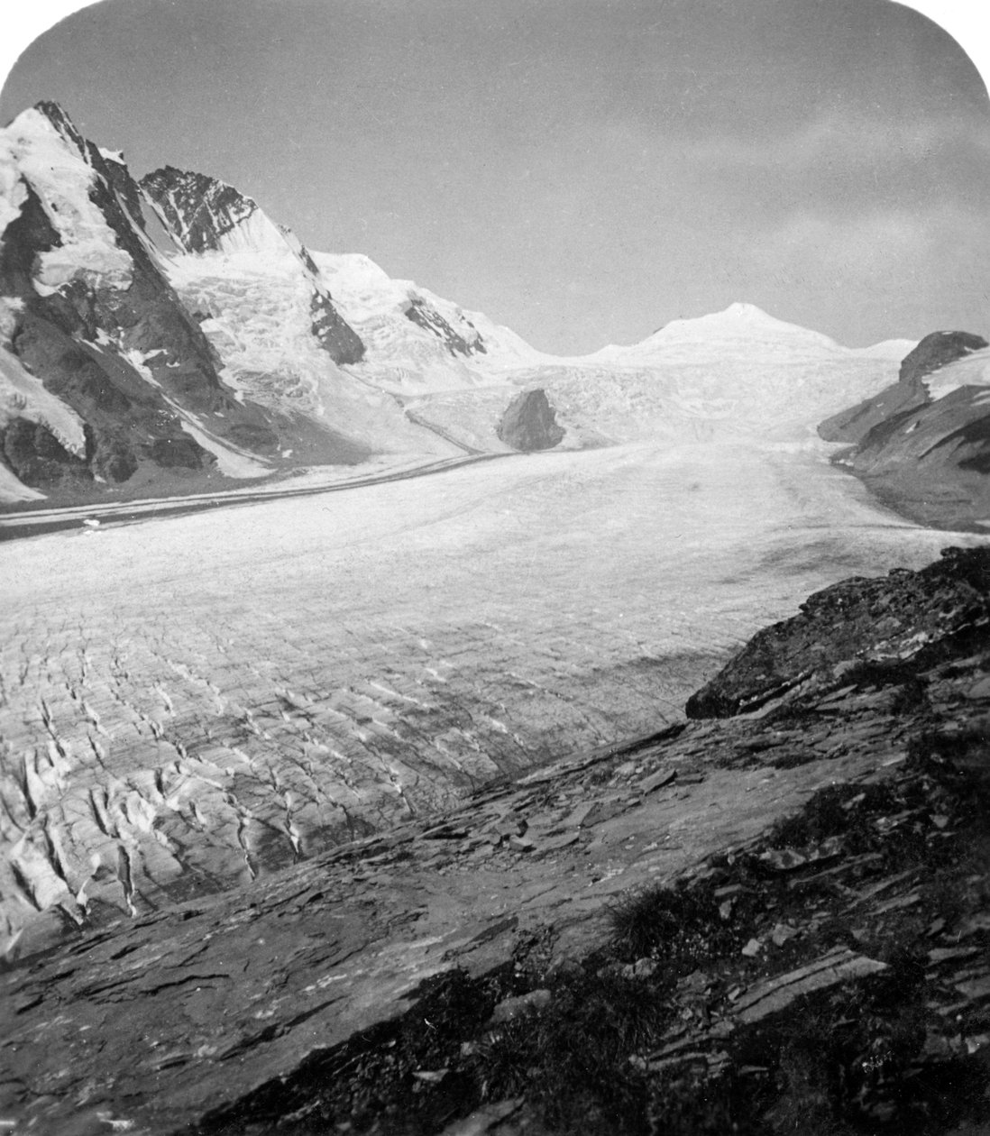 Grossglockner, Vysoké Taury, Rakousko, 1900. od Wurthle and Sons