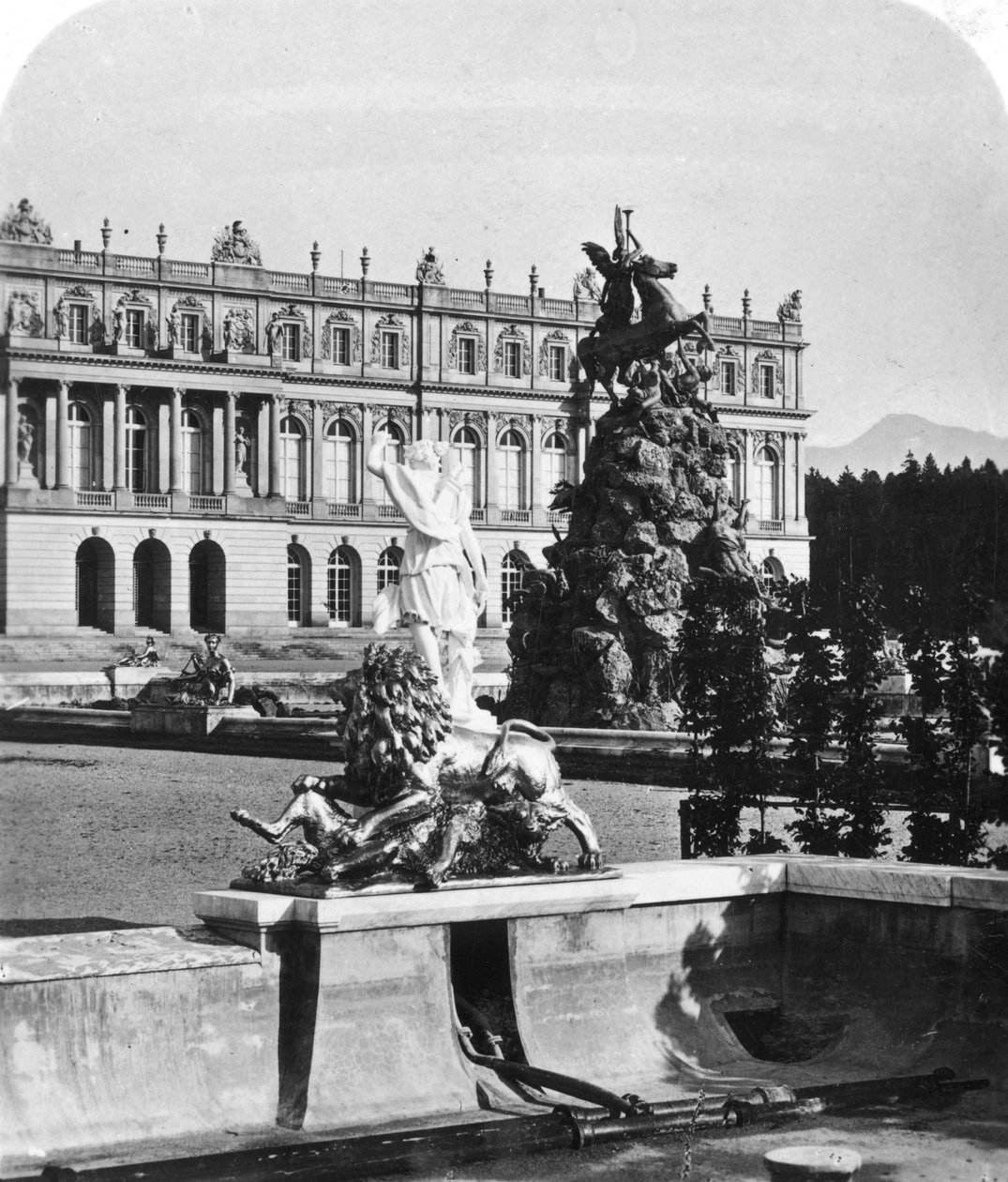 Palác Herrenchiemsee, Bavorsko, Německo, c 1900. od Wurthle and Sons