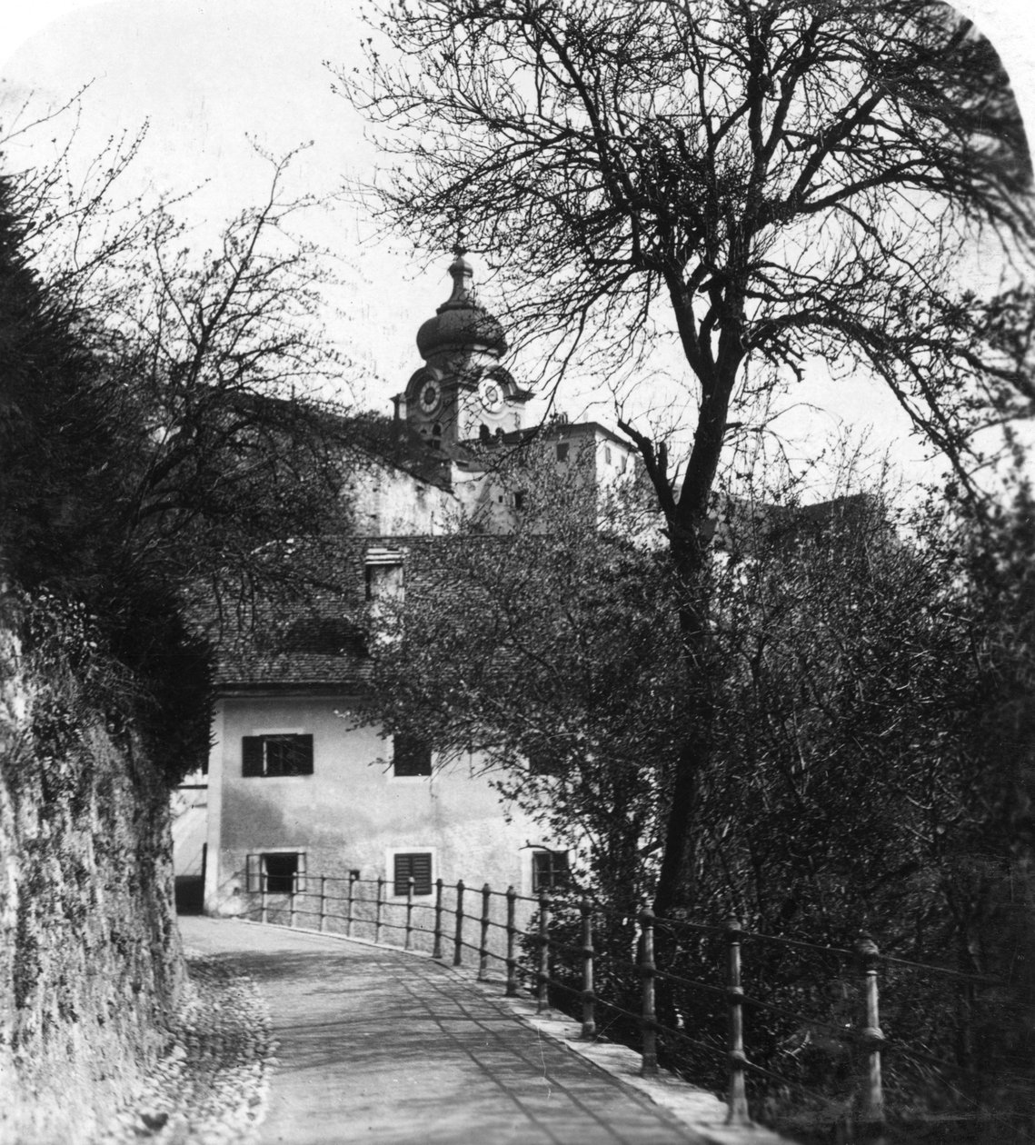 Opatství Nonnberg, Salzburg, Rakousko, 1900. od Wurthle and Sons