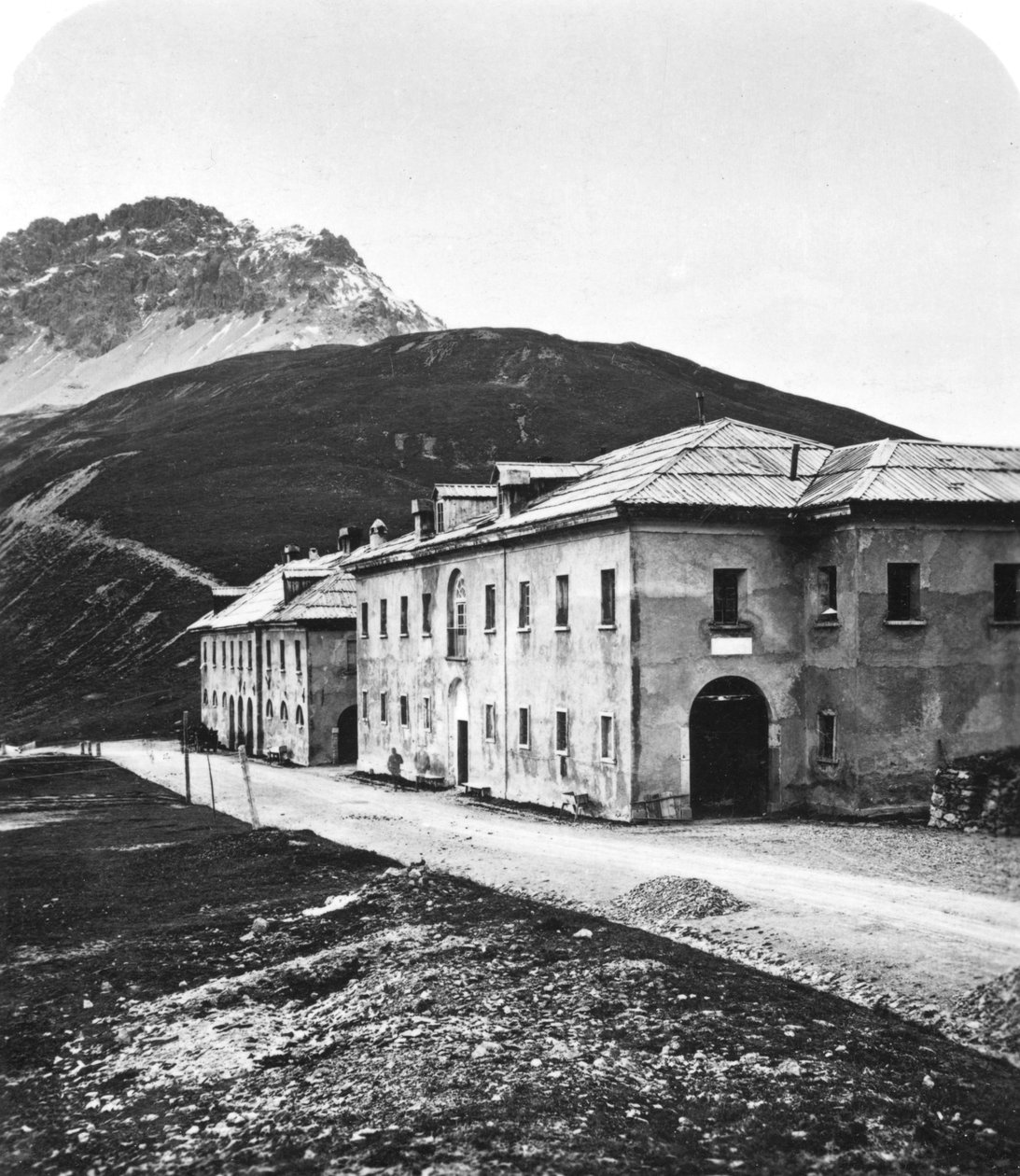 Santa Maria, na horském průsmyku Umbrail, Tyrolsko, 1900. od Wurthle and Sons