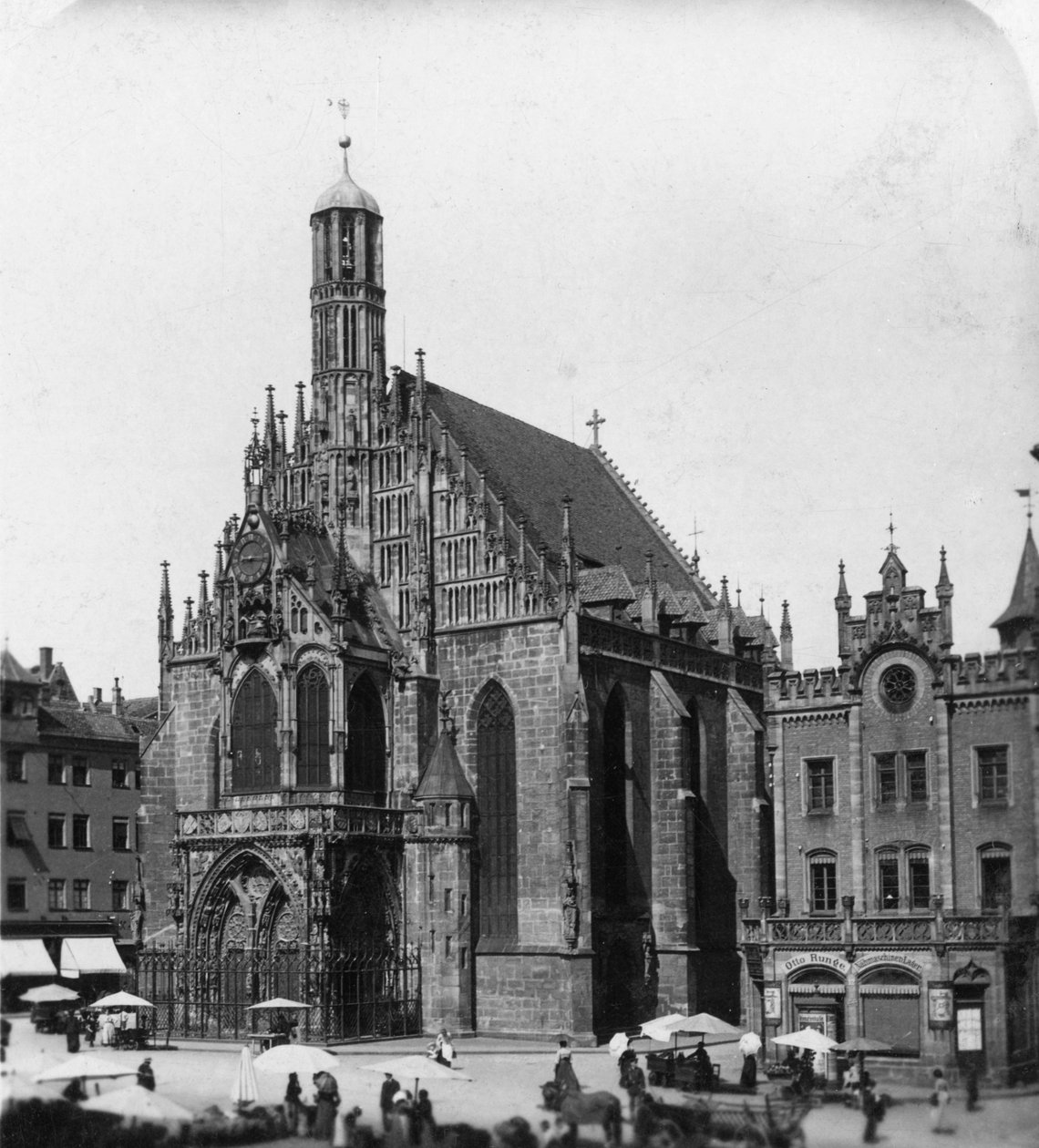 Frauenkirche, Norimberk, Bavorsko, Německo, c1900. od Wurthle and Sons
