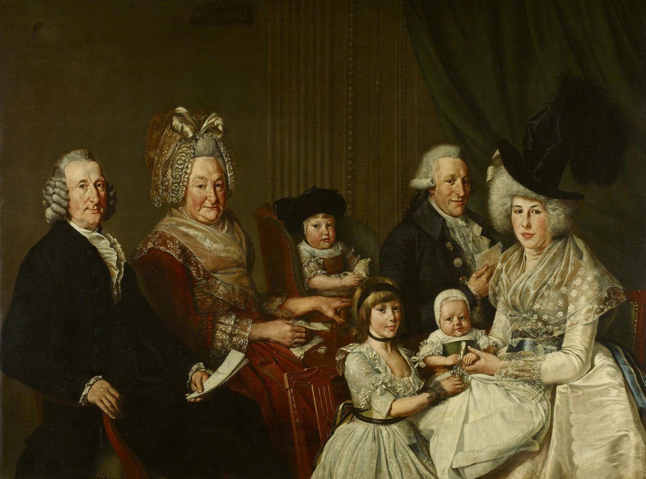 Pieter de Clercq (1731–1807) a jeho rodina od Wybrand Hendriks