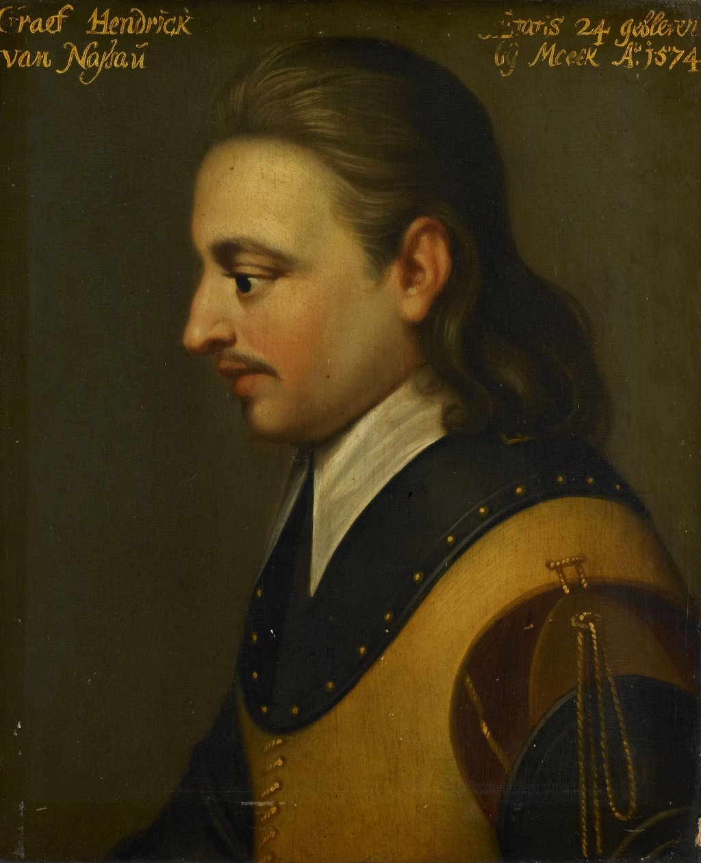 Portrét Hendrika hraběte z Nassau od Wybrand de Geest (I) (workshop of)