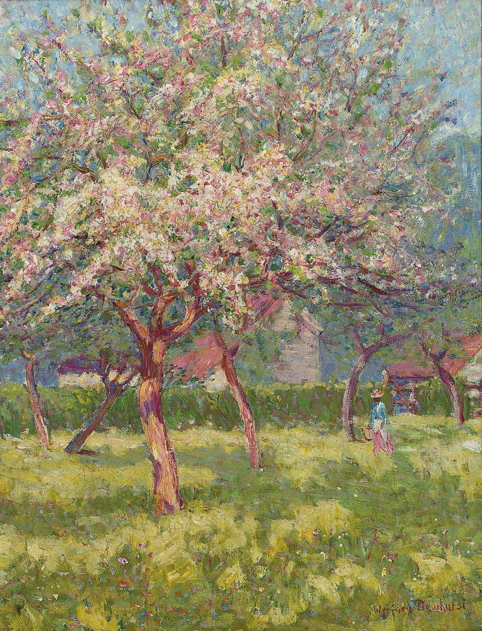 Kvetoucí sad (olej na plátně) od Wynford Dewhurst