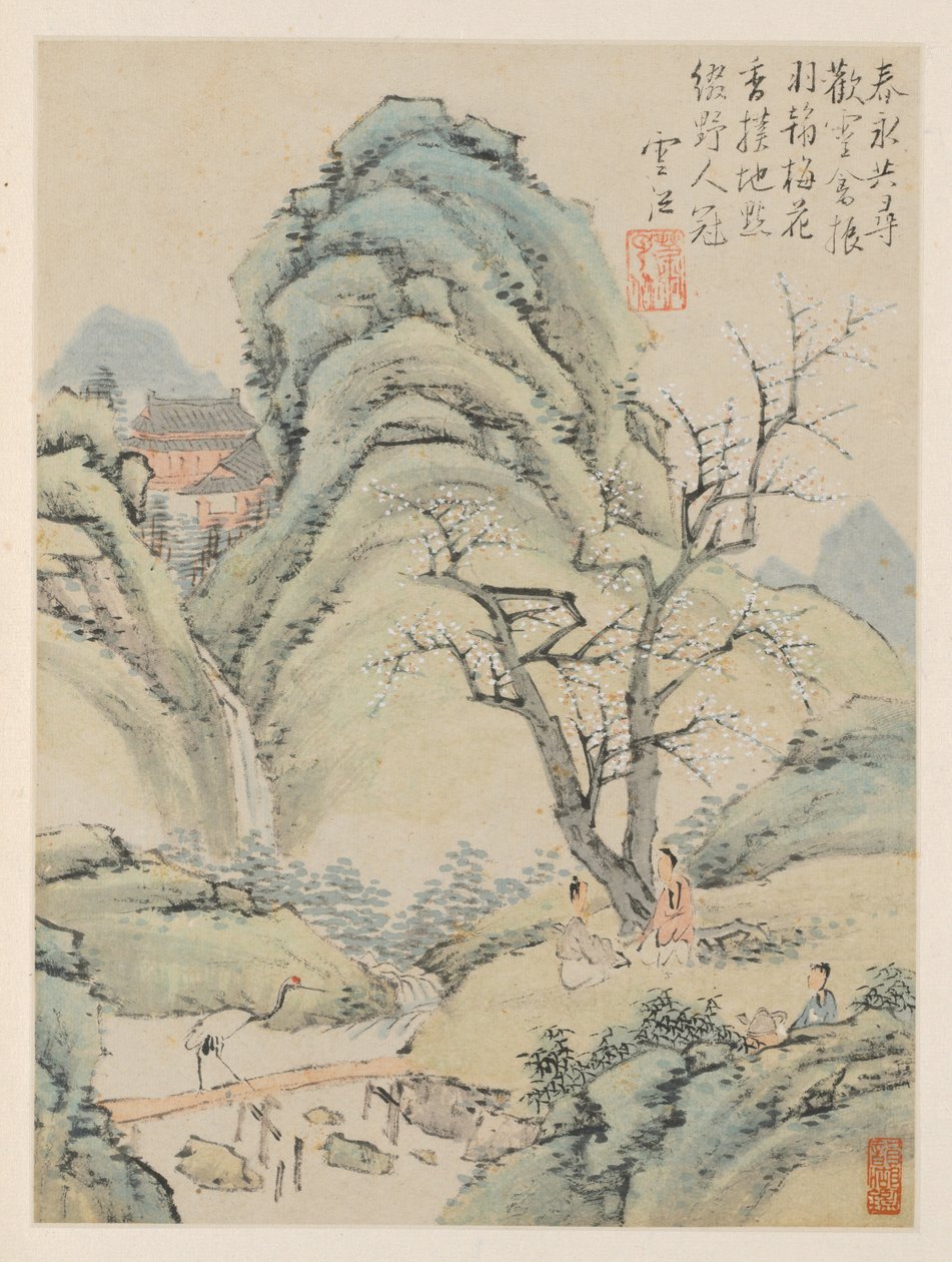 Album Seasonal Landscapes, list A (předchozí list 4) od Xiao Yuncong