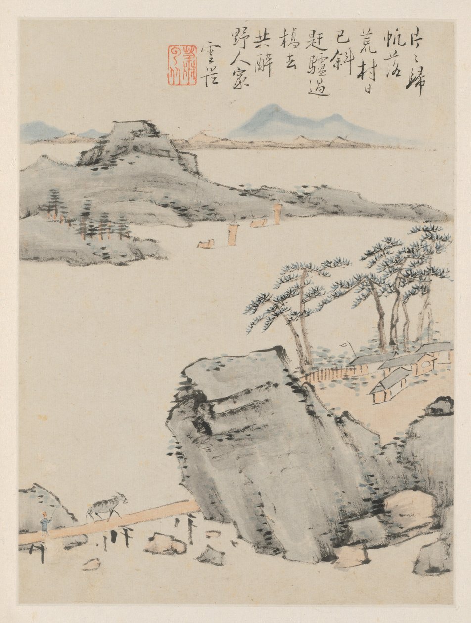 Album Seasonal Landscapes, list C (předchozí list 6) od Xiao Yuncong