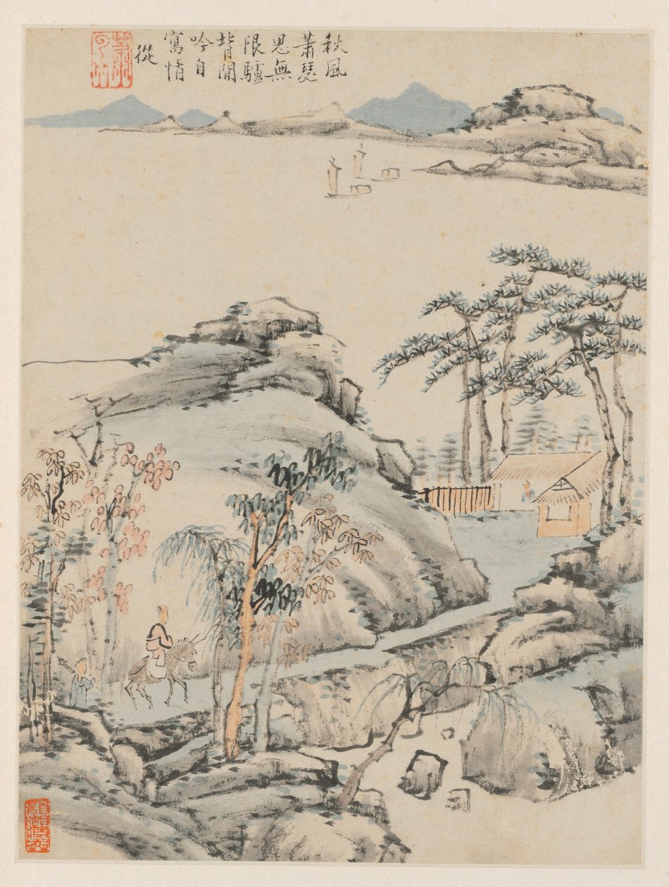 Album Seasonal Landscapes, list F (předchozí list 5) od Xiao Yuncong