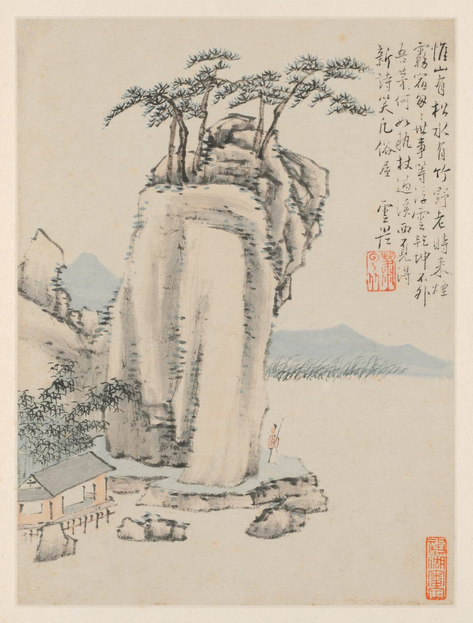 Album Seasonal Landscapes, list G (předchozí list 7) od Xiao Yuncong