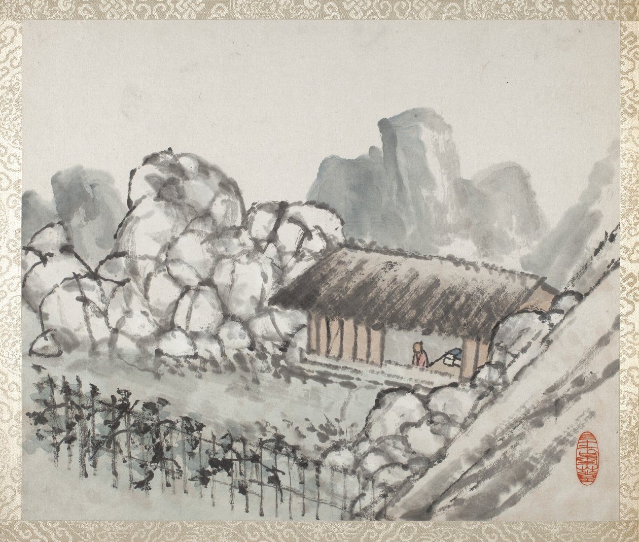 Album krajin a kaligrafie pro Liu Songfu od Xugu