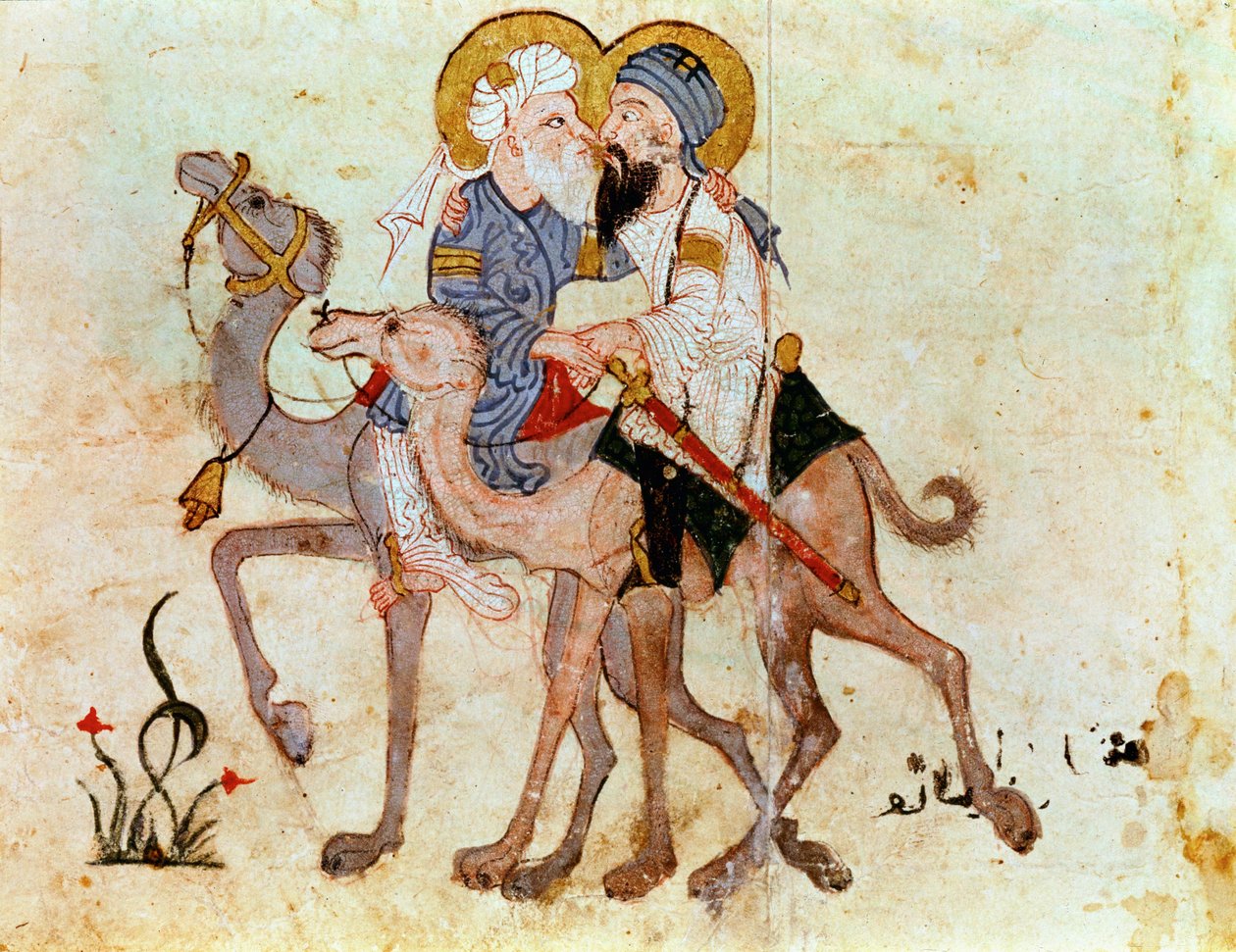 Loučení abú Zajda a Al Harita před návratem do Mekky... od Yahya ibn Mahmud Al Wasiti