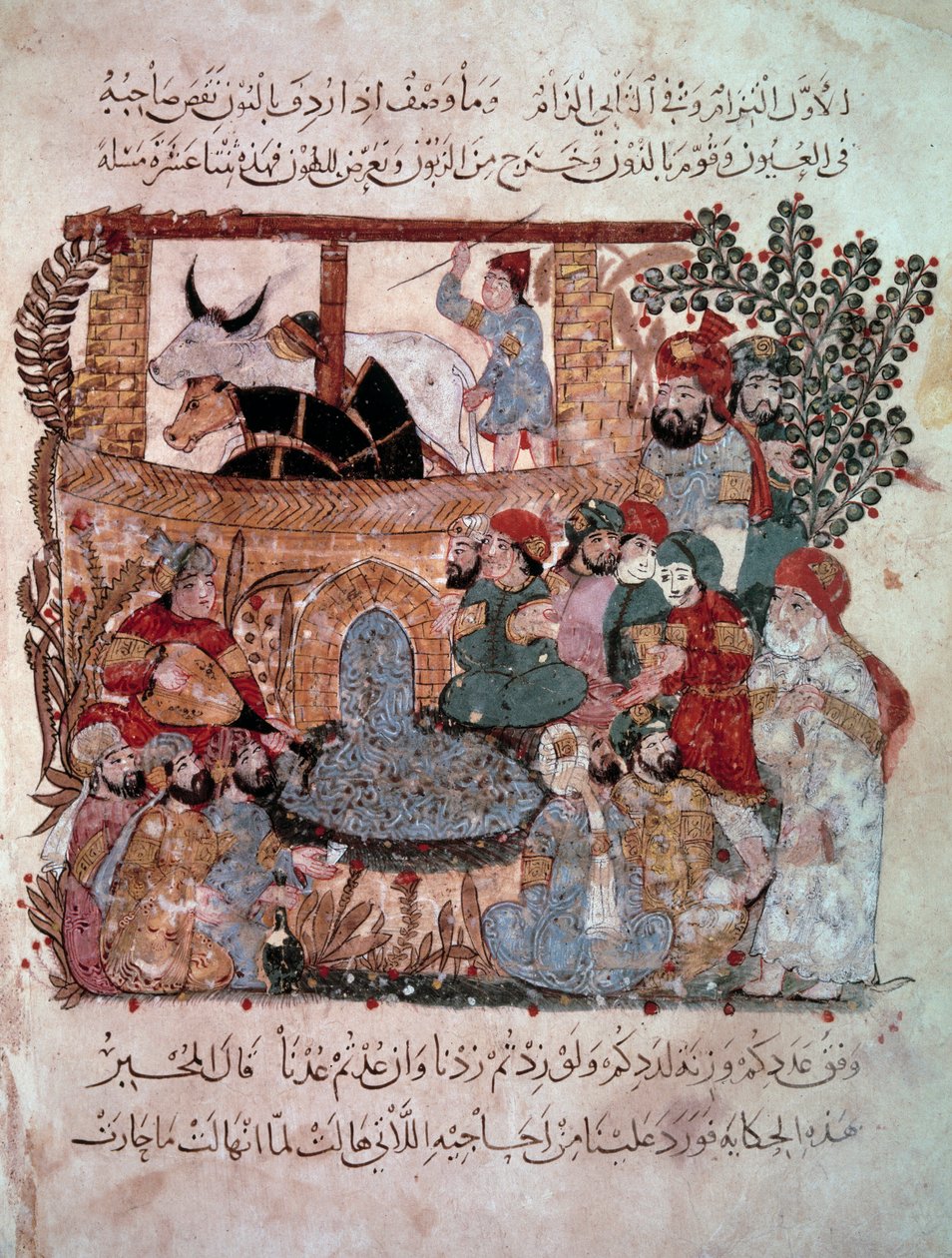 Putující navigátor Abu Zayd (Abu Zayd, Abu Zayd) Putující navigátor Abu Zayd (Abu Zayd, Abu Zayd) osvícený Yahya Mahmud al-Wasiti (al-Wasiti) v roce 1237, od Yahya ibn Mahmud Al Wasiti