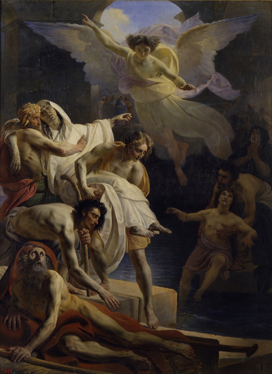 Léčení v jezírku Siloam, 1845 od Yakov Fyodorovich Kapkov