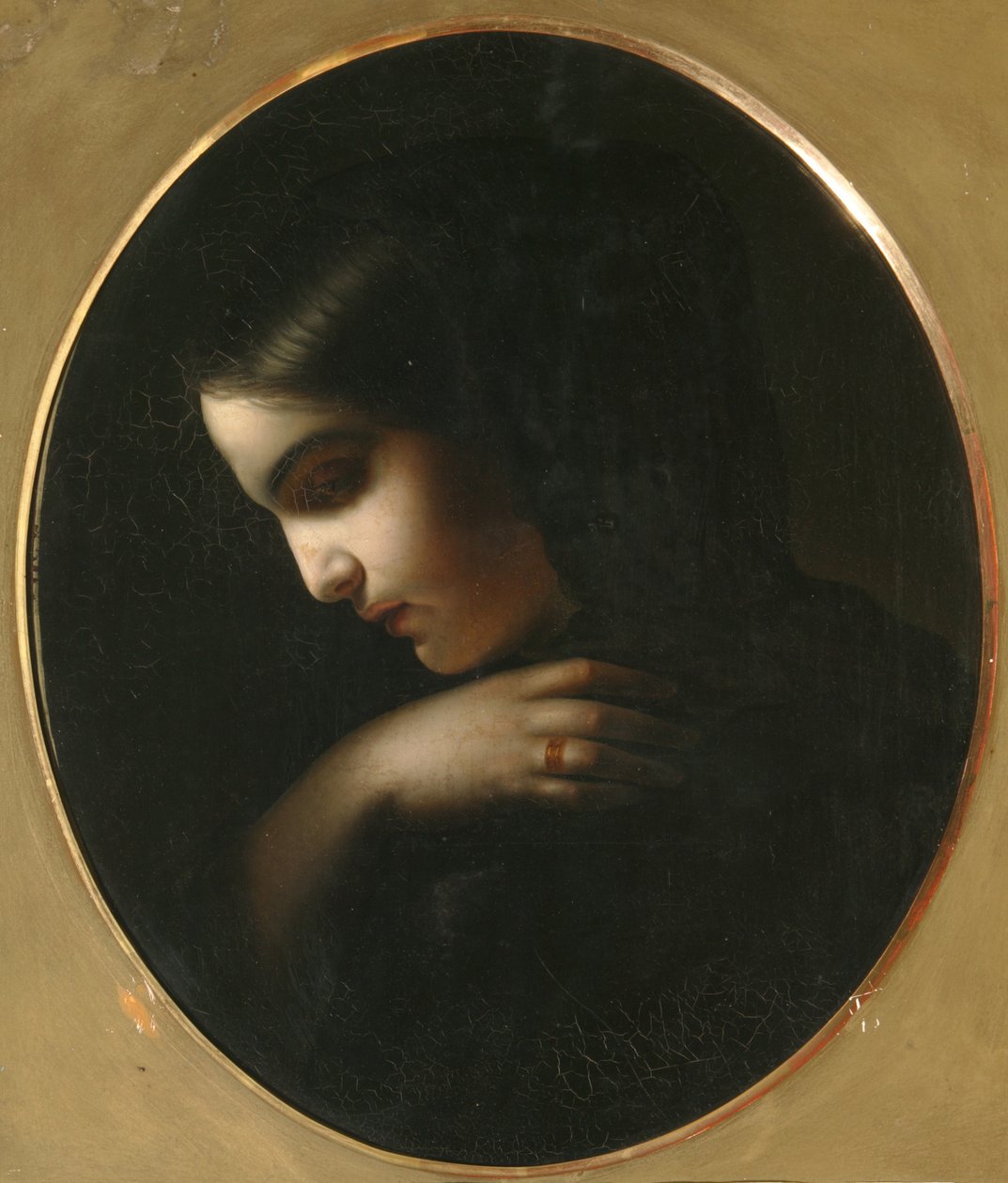 Mladá vdova, 1850 od Yakov Fyodorovich Kapkov