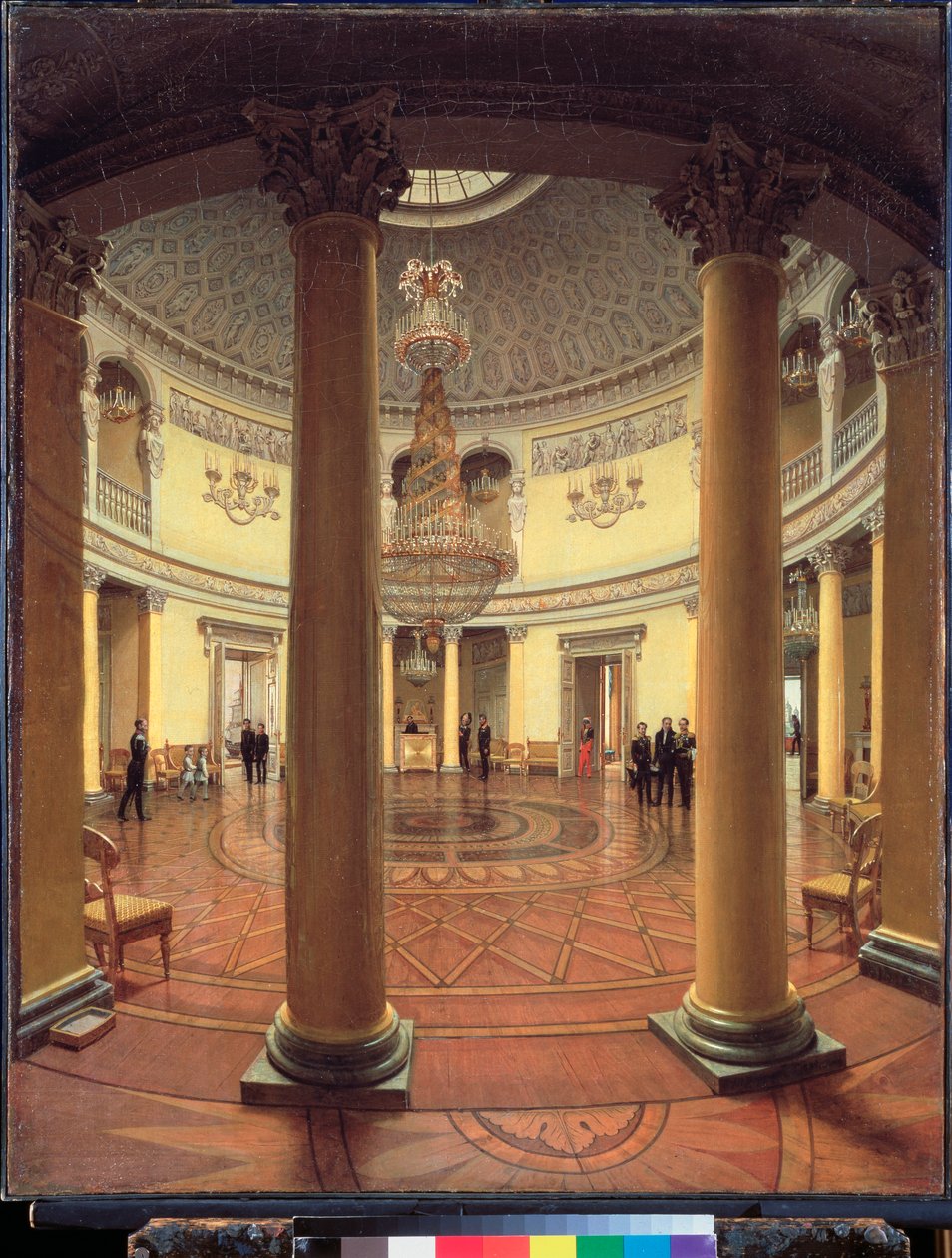 Rotunda Zimního paláce v Petrohradě - obraz Jefima Tucharinova (?), olej na plátně od Yefim Tukharinov