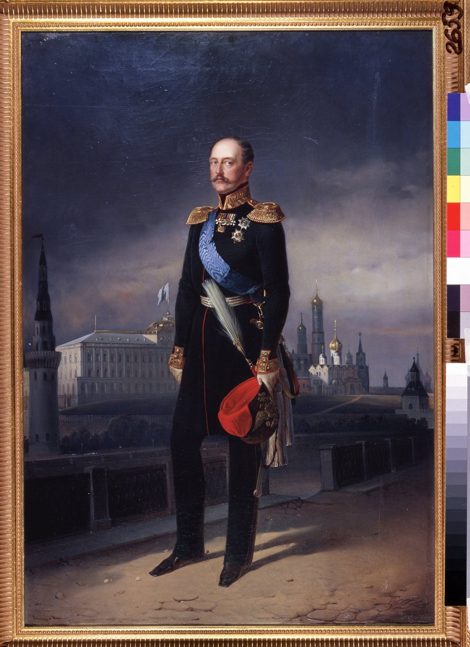 Portrét císaře Mikuláše I od Yegor (d.1891) Bottman