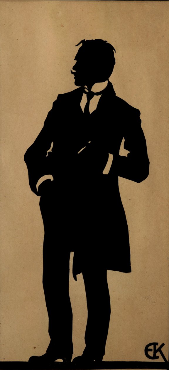 Portrét básníka Jurgise Baltrusaitise 1873-1944, 10. léta 20. století. od Yelisaveta Sergeyevna Kruglikova