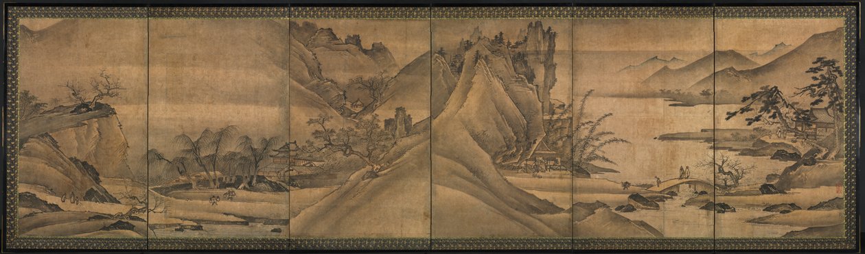 Krajina čtyř ročních období od Yi Sumun (Korean, b. c. 1404)