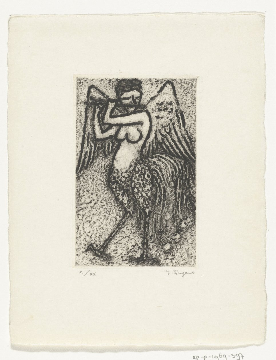 Siréna hrát na píšťalku od Yo Sugano (signed by artist)