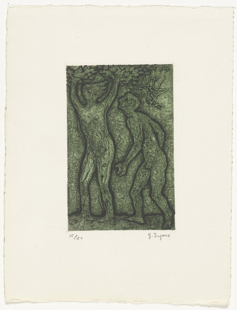 Muž a žena v zeleném od Yo Sugano (signed by artist)