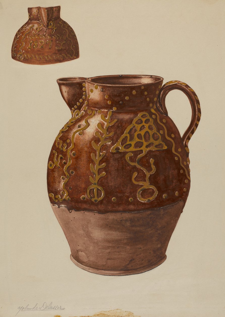 Pa. Německý džbán, c. 1937. od Yolande Delasser