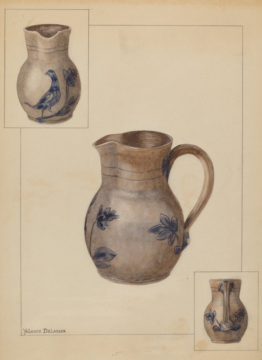 Džbán na vodu, c. 1936. od Yolande Delasser