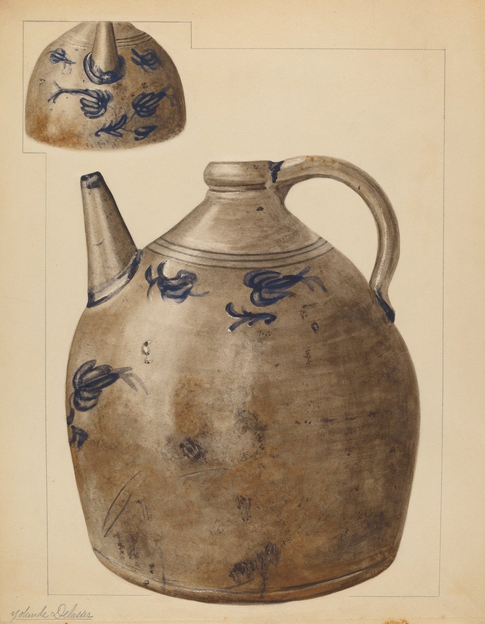Džbán na vodu, c. 1937. od Yolande Delasser