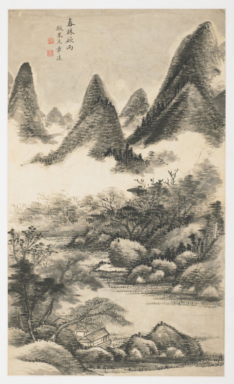 Spring Tree Grove Before Rain, z alba 12 listů od Yongxi Jin