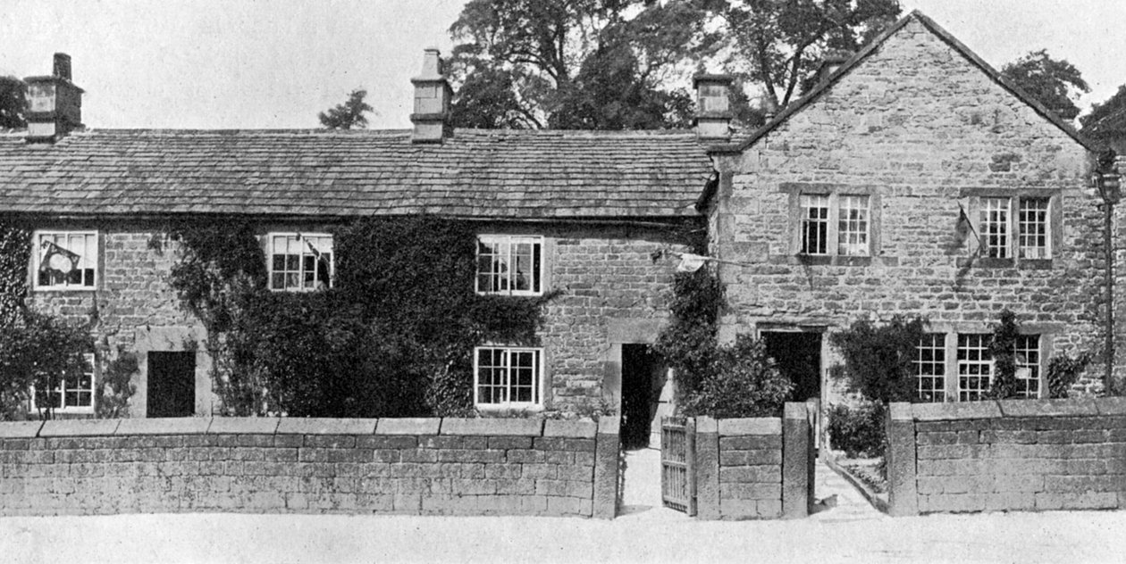 Domy v Eyam, kde vypukl velký mor, Derbyshire, 1924-1926 od York and Son