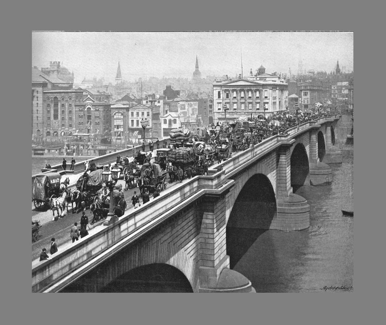 London Bridge, Londýn, 1900 od York and Son