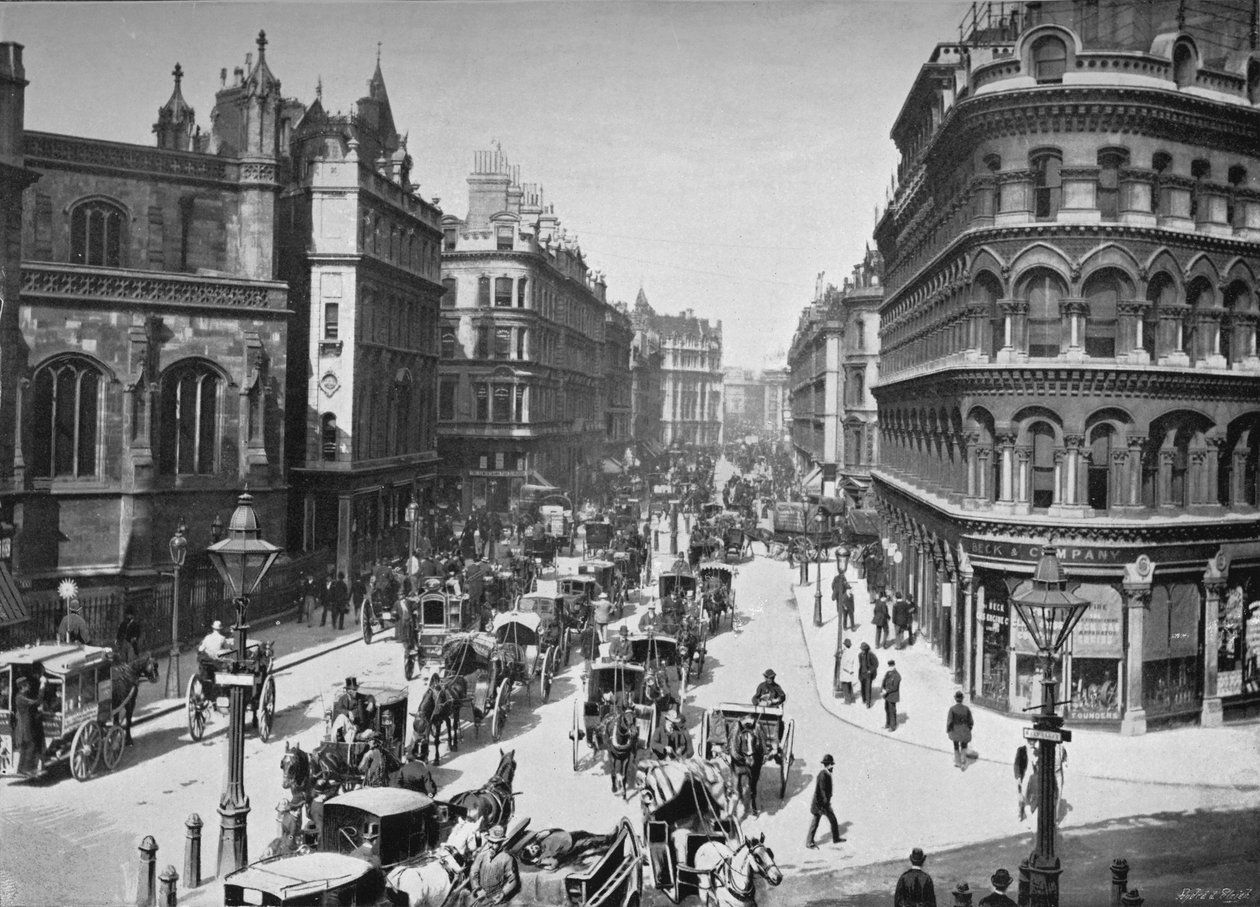 Queen Victoria Street, City of London, c1910 1911 od York and Son
