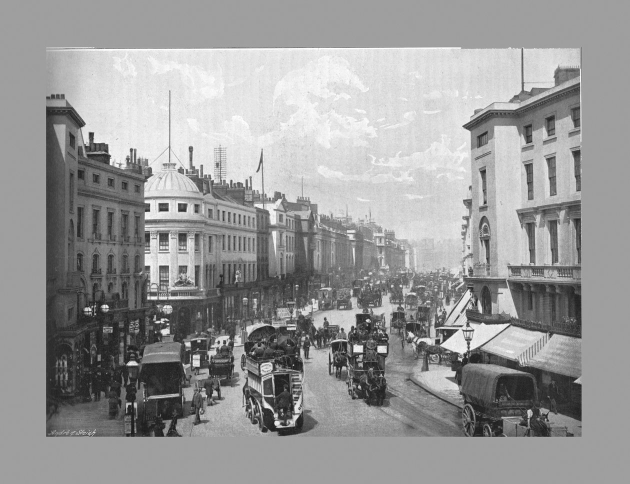 Regent Street, Londýn, c1900 od York and Son