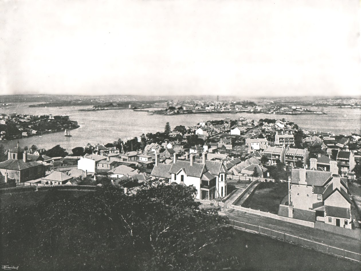 Pohled z North Shore, Sydney, Austrálie, 1895. od York and Son