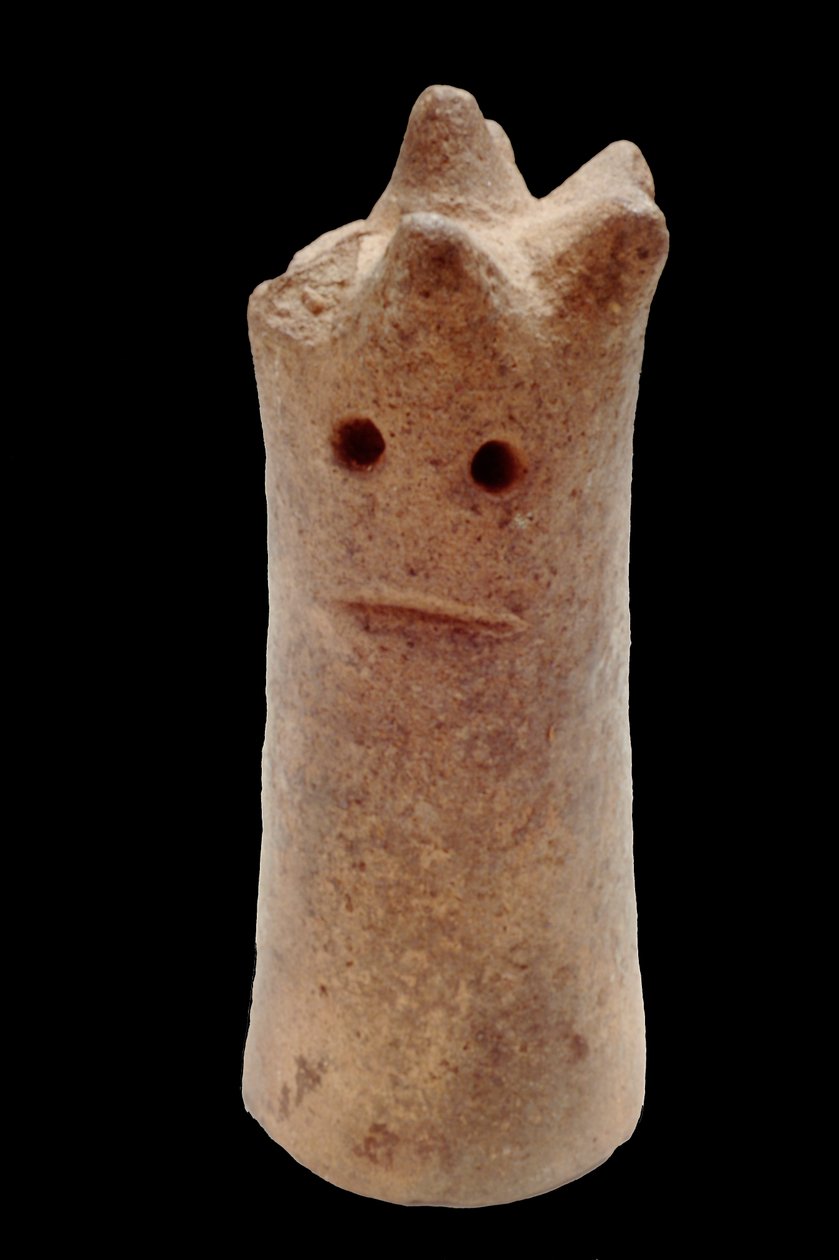 Válcová lidská hlava, z Ife, 12. - 15. století (terakota) od Yoruba Culture