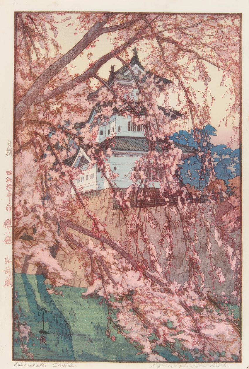 Hrad Hirosaki od Yoshida Hiroshi