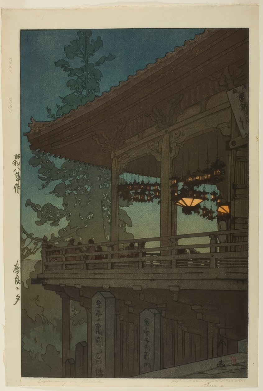 Večer v Naře, ze série "Kansai District" od Yoshida Hiroshi