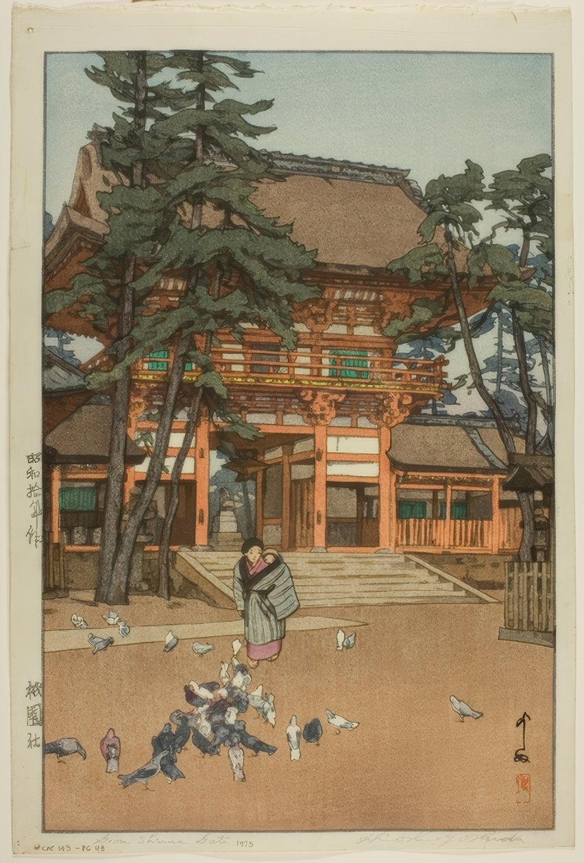 Brána svatyně Gion od Yoshida Hiroshi