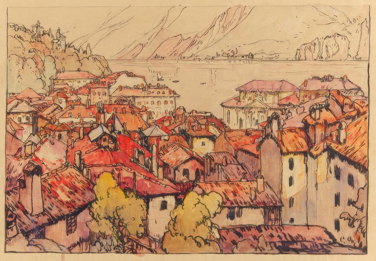 Lugano machi od Yoshida Hiroshi