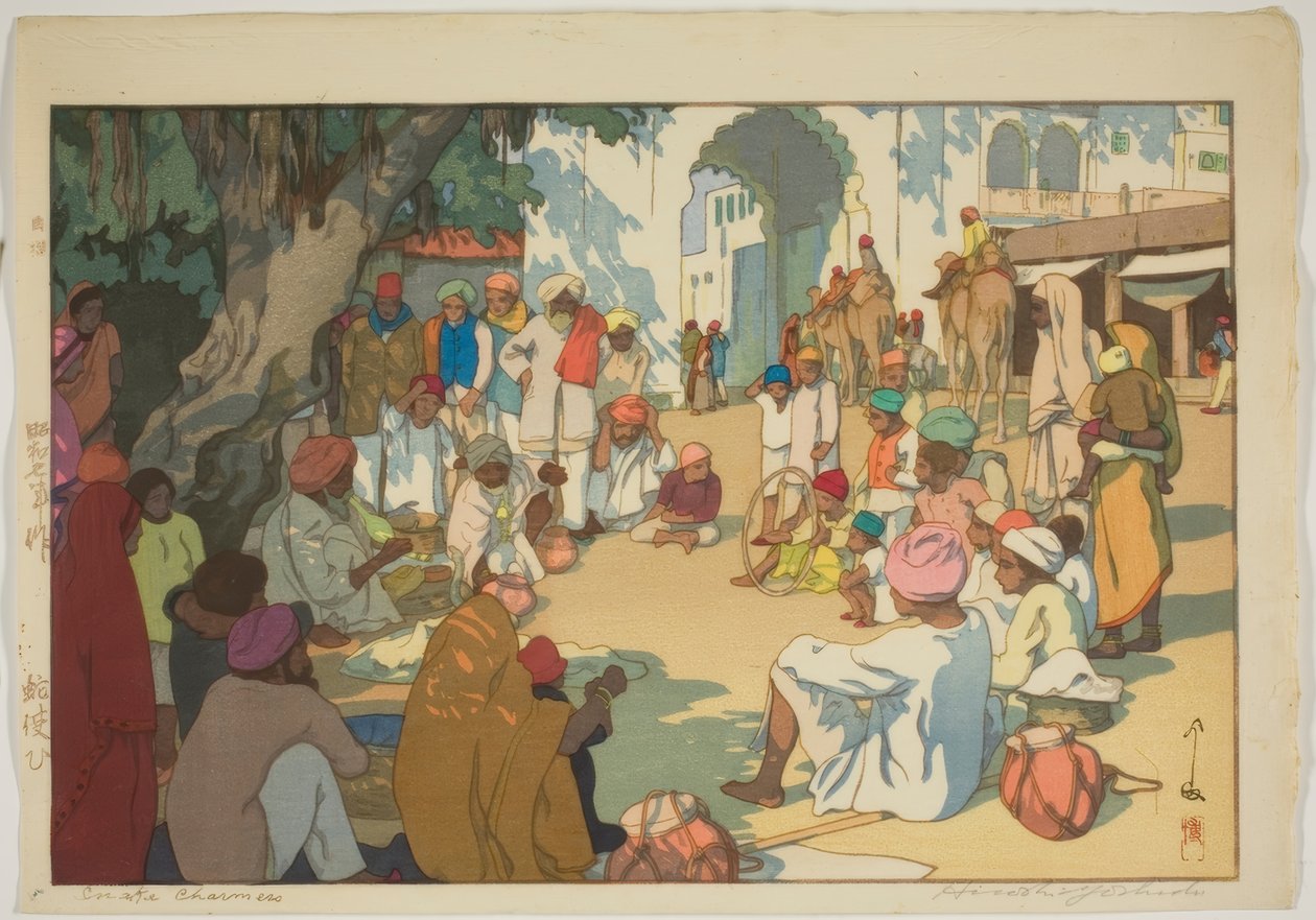 Zaříkávače hadů (Hebizukai) od Yoshida Hiroshi
