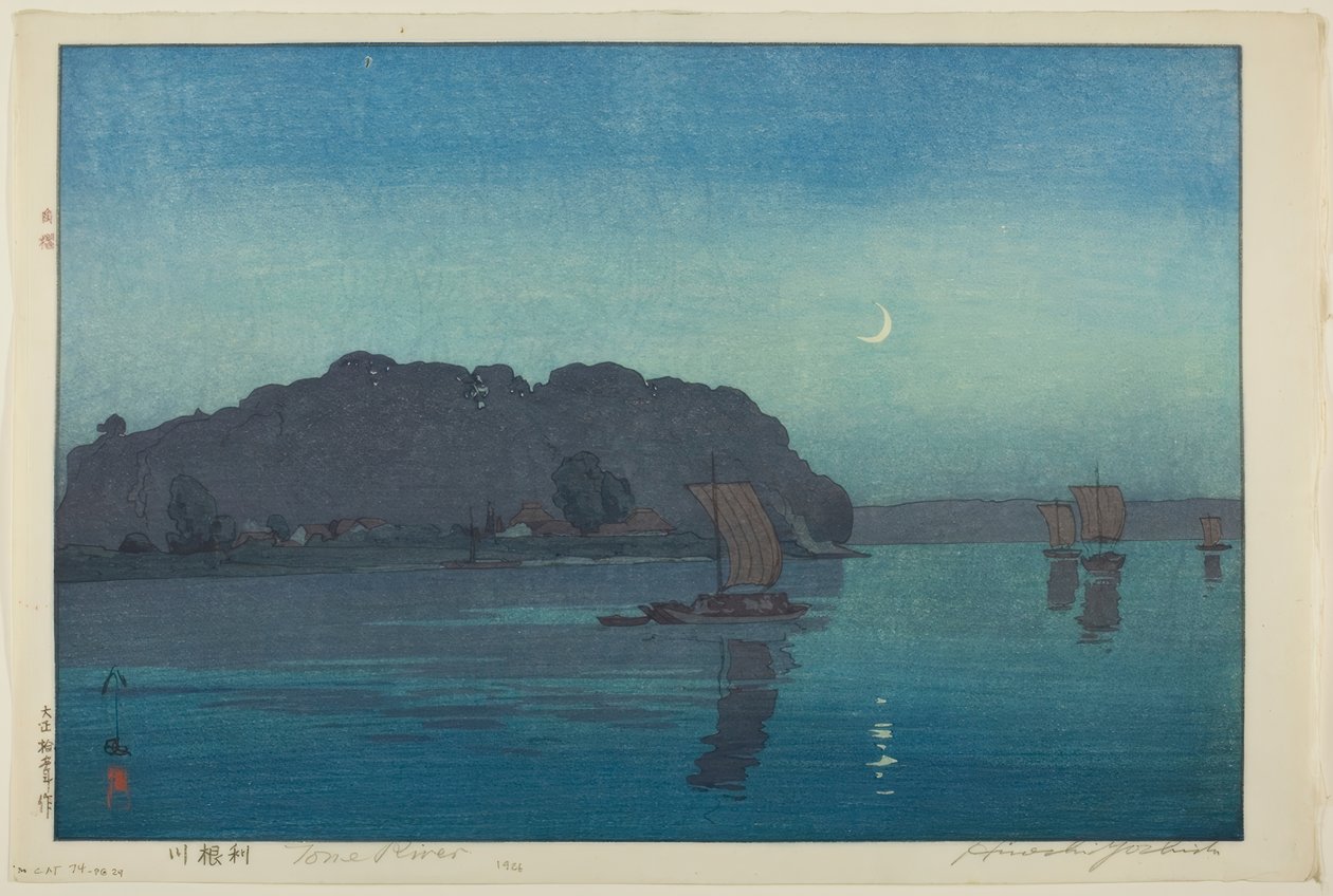 Tone River od Yoshida Hiroshi