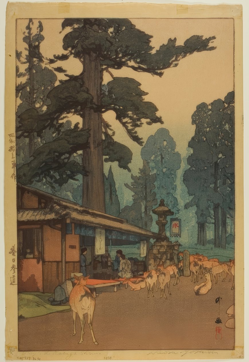 Cesta do svatyně Kasuga od Yoshida Hiroshi