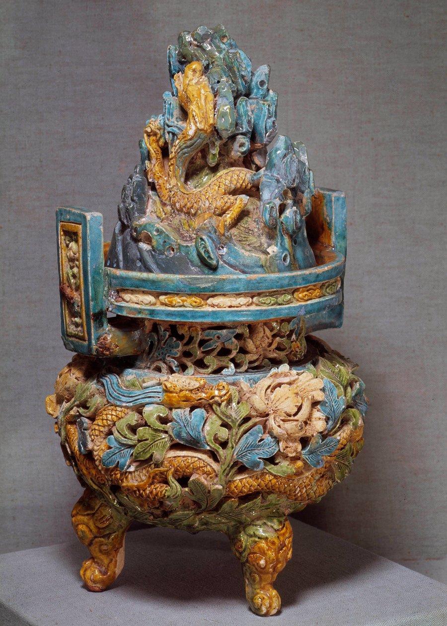 Čínské umění: vypalovačka parfémů v terakotě. Období dynastie Yuan. 1271-1368. od Yuan Dynasty Chinese School