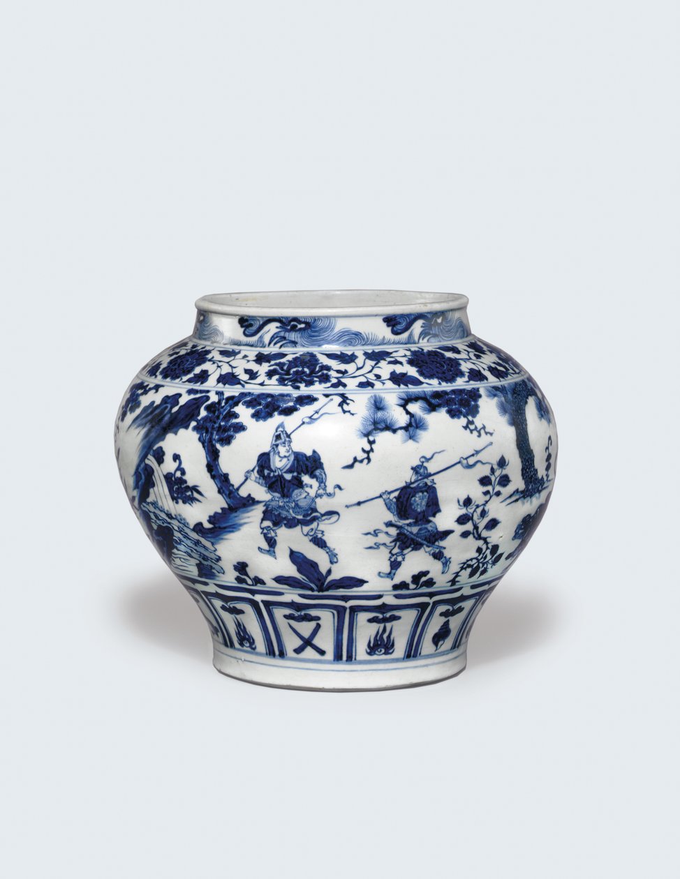 Bílý a modrý guan, polovina 14. století od Yuan Dynasty Chinese School