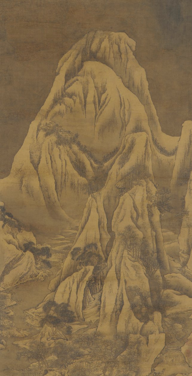 Zimní krajina, dynastie Qing, 18. století. od Yuan Jiang