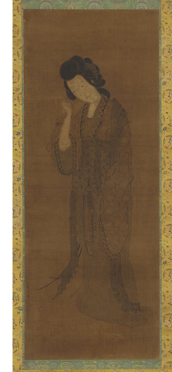 Stálá postava ženy, pozdní dynastie Ming nebo raná dynastie Qing, 17. století od Yuan Qian
