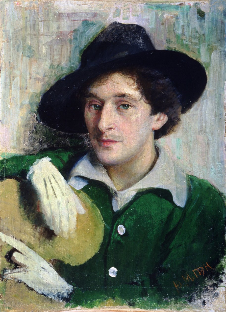 Portrét Marca Chagalla, asi 1910 od Yuri Moiseyevich Pen